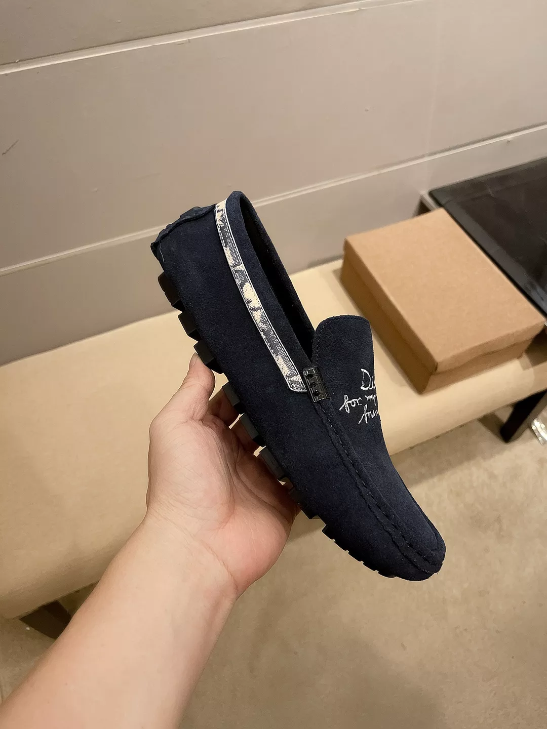Christian Dior Leather Shoes For Men Breathable 4744