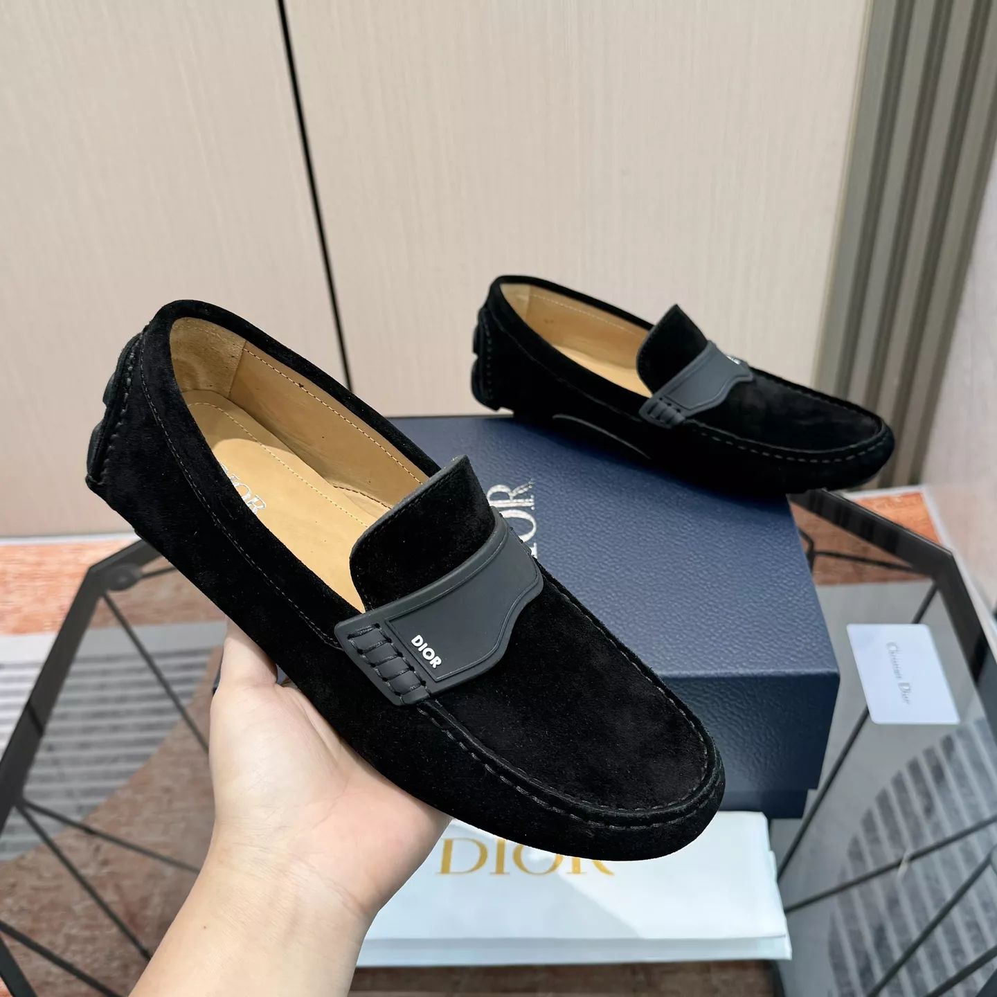 Christian Dior Leather Shoes For Men Classic 9106