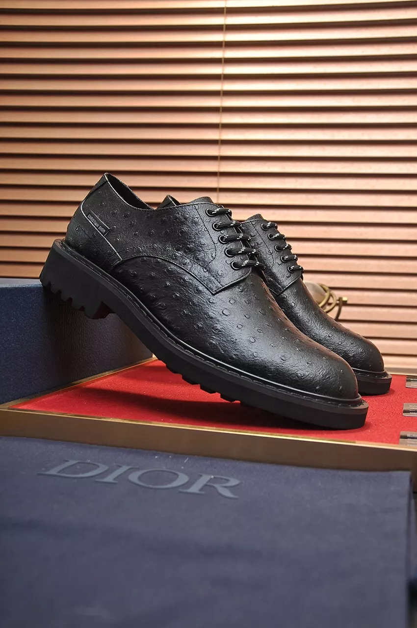 Christian Dior Leather Shoes For Men Durable 2387