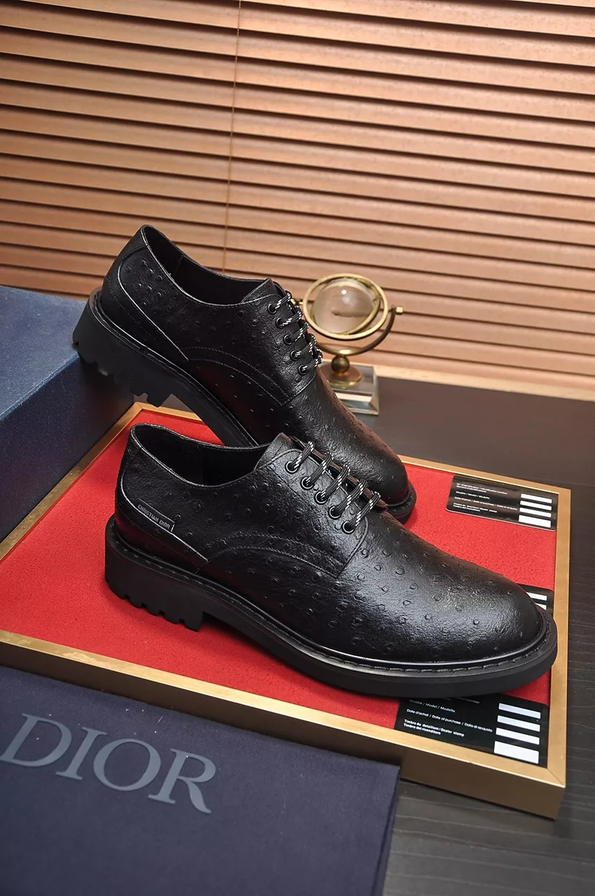 Christian Dior Leather Shoes For Men Durable 2387