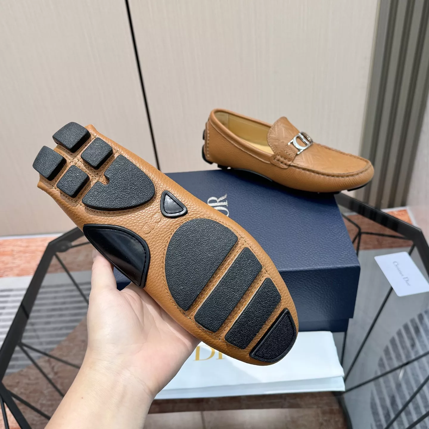 Christian Dior Leather Shoes For Men Efficient 546