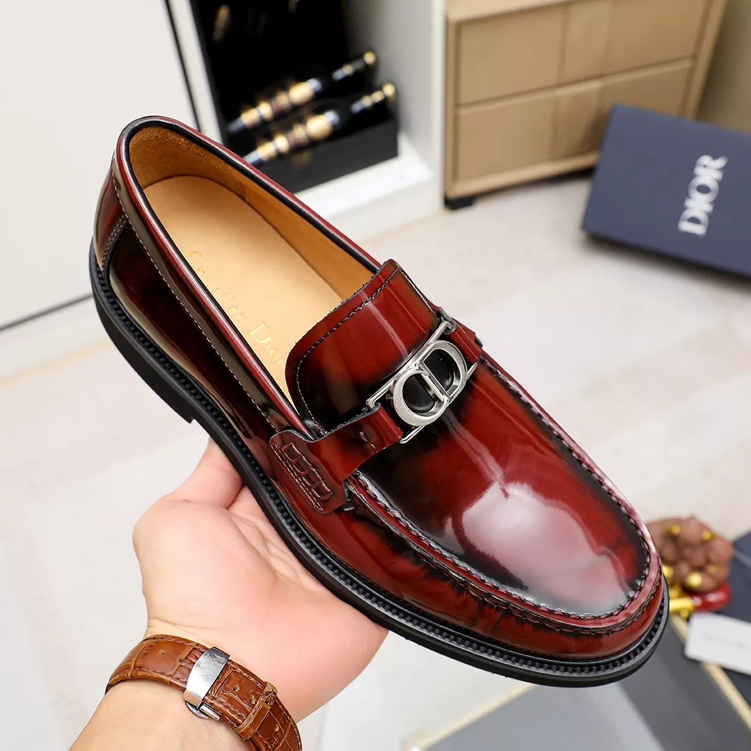 Christian Dior Leather Shoes For Men Elegant 1452