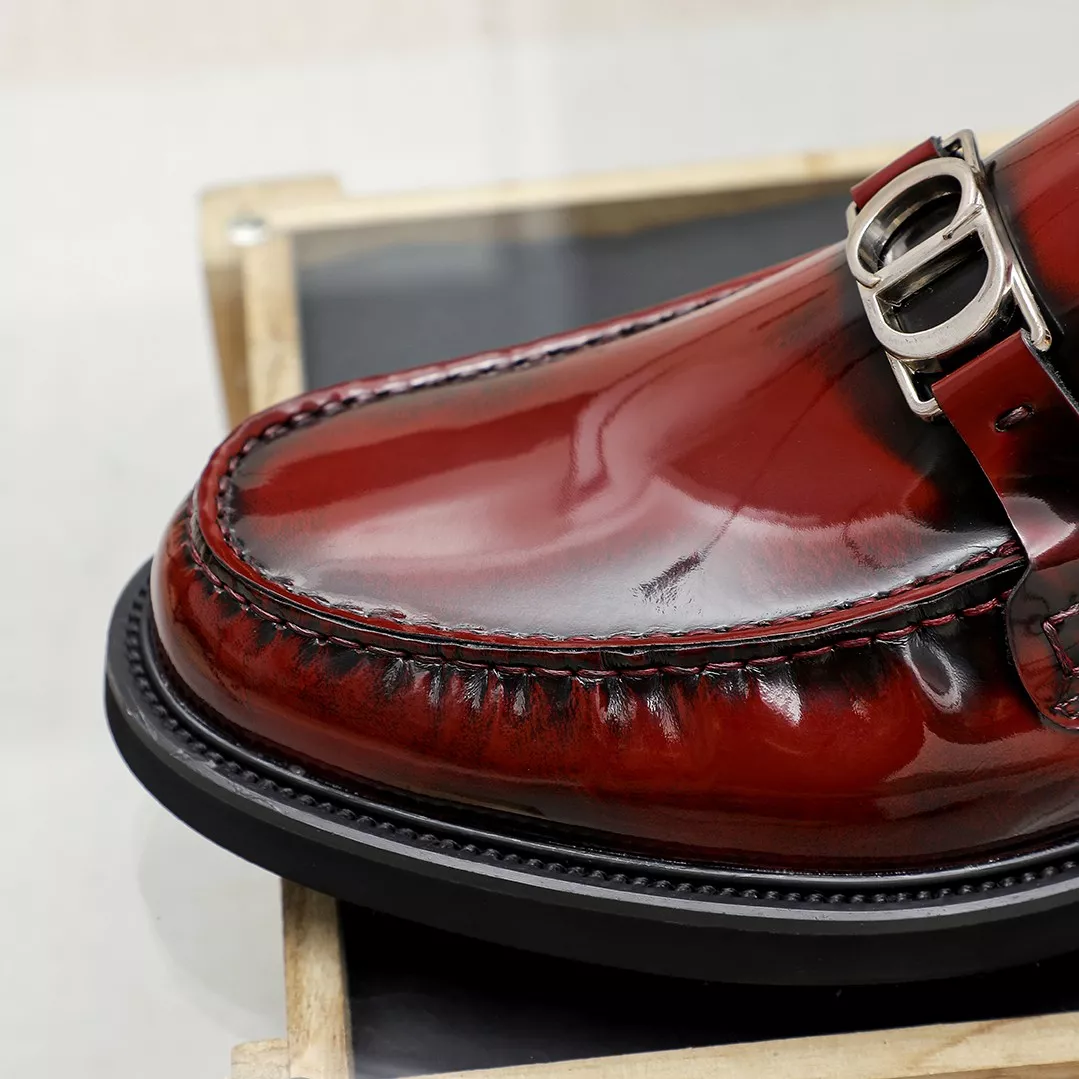 Christian Dior Leather Shoes For Men Elegant 1452