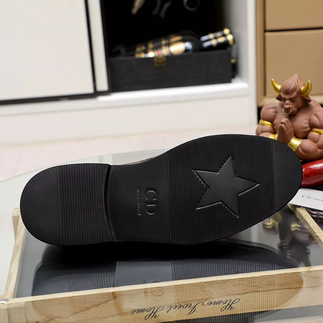 Christian Dior Leather Shoes For Men Elegant 1452