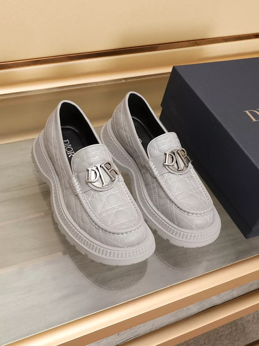 Christian Dior Leather Shoes For Men EyeCatching 8007