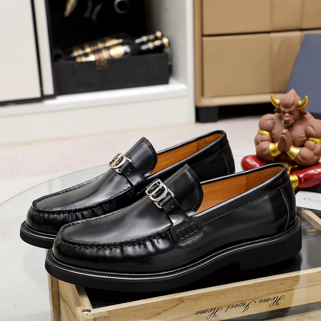 Christian Dior Leather Shoes For Men Flexible 798