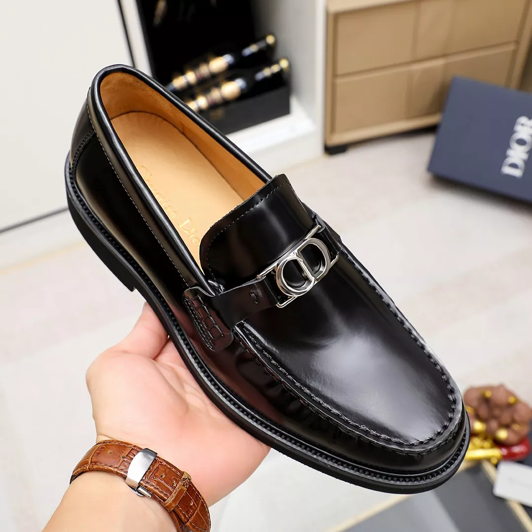 Christian Dior Leather Shoes For Men Flexible 798