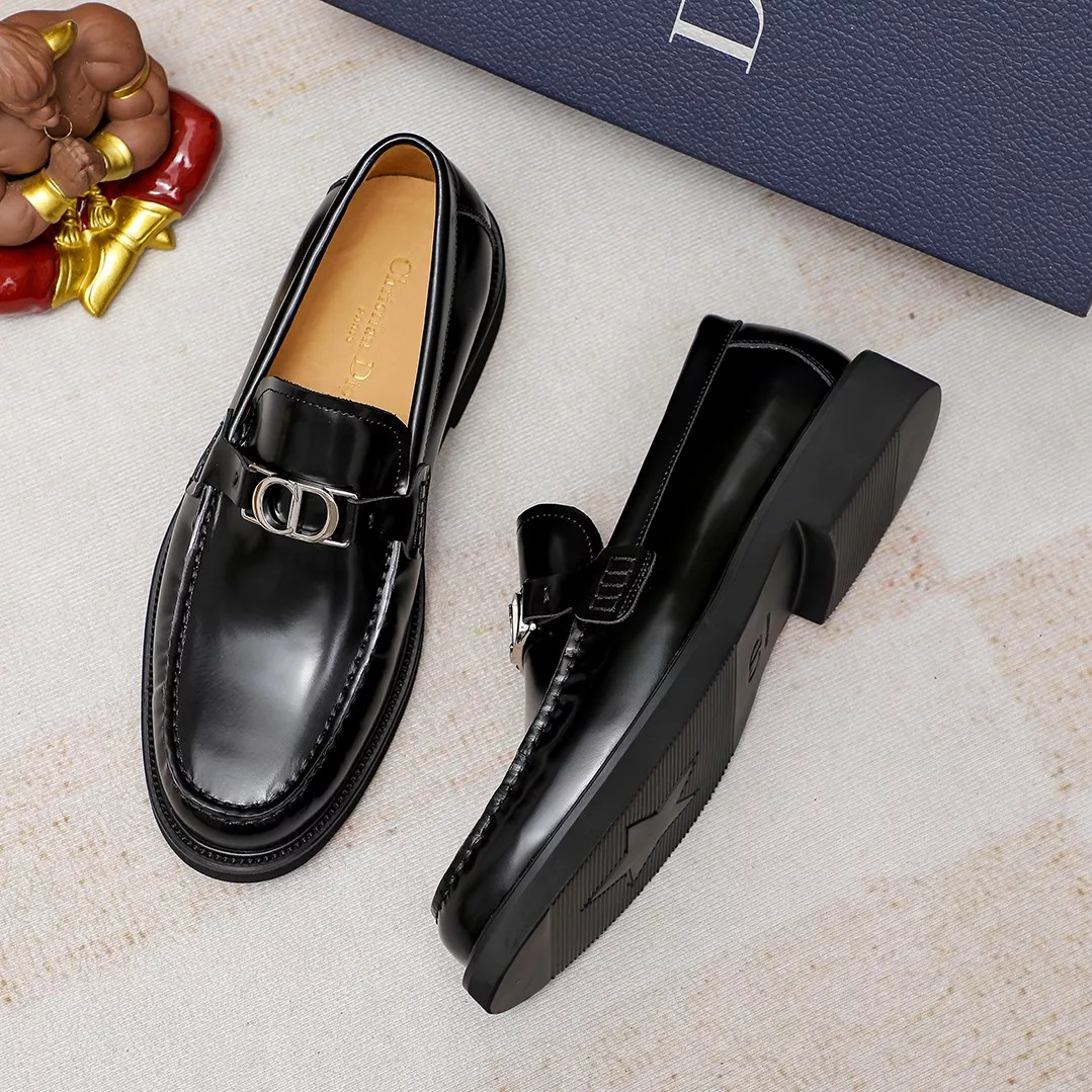 Christian Dior Leather Shoes For Men Flexible 798
