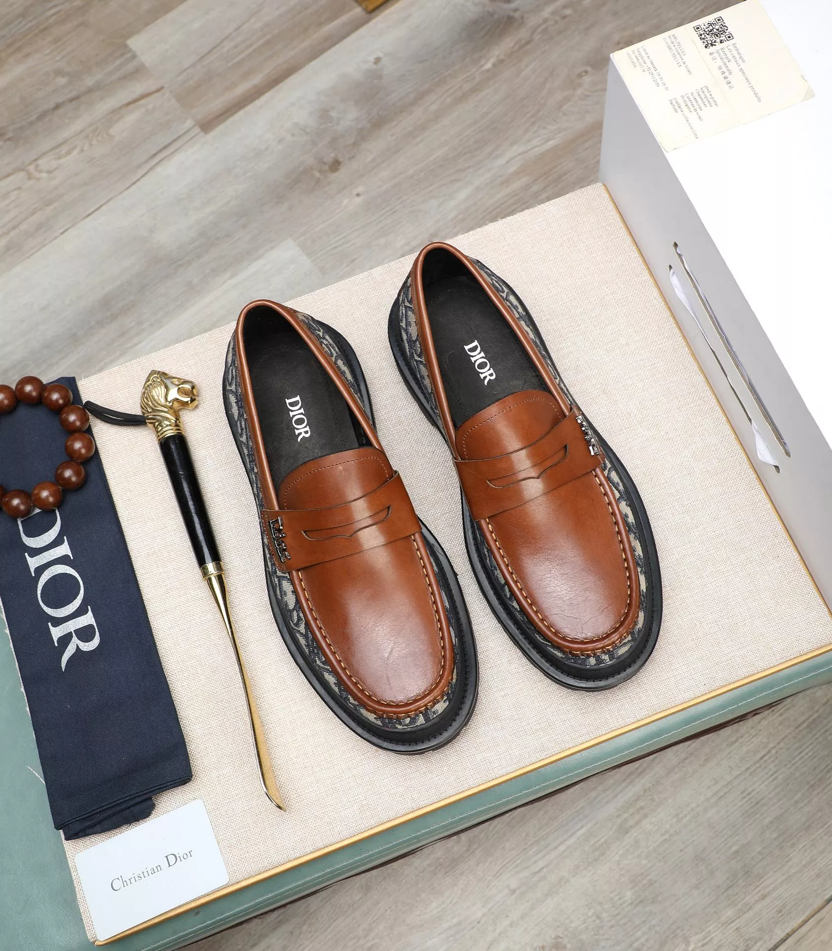 Christian Dior Leather Shoes For Men Functional 9292