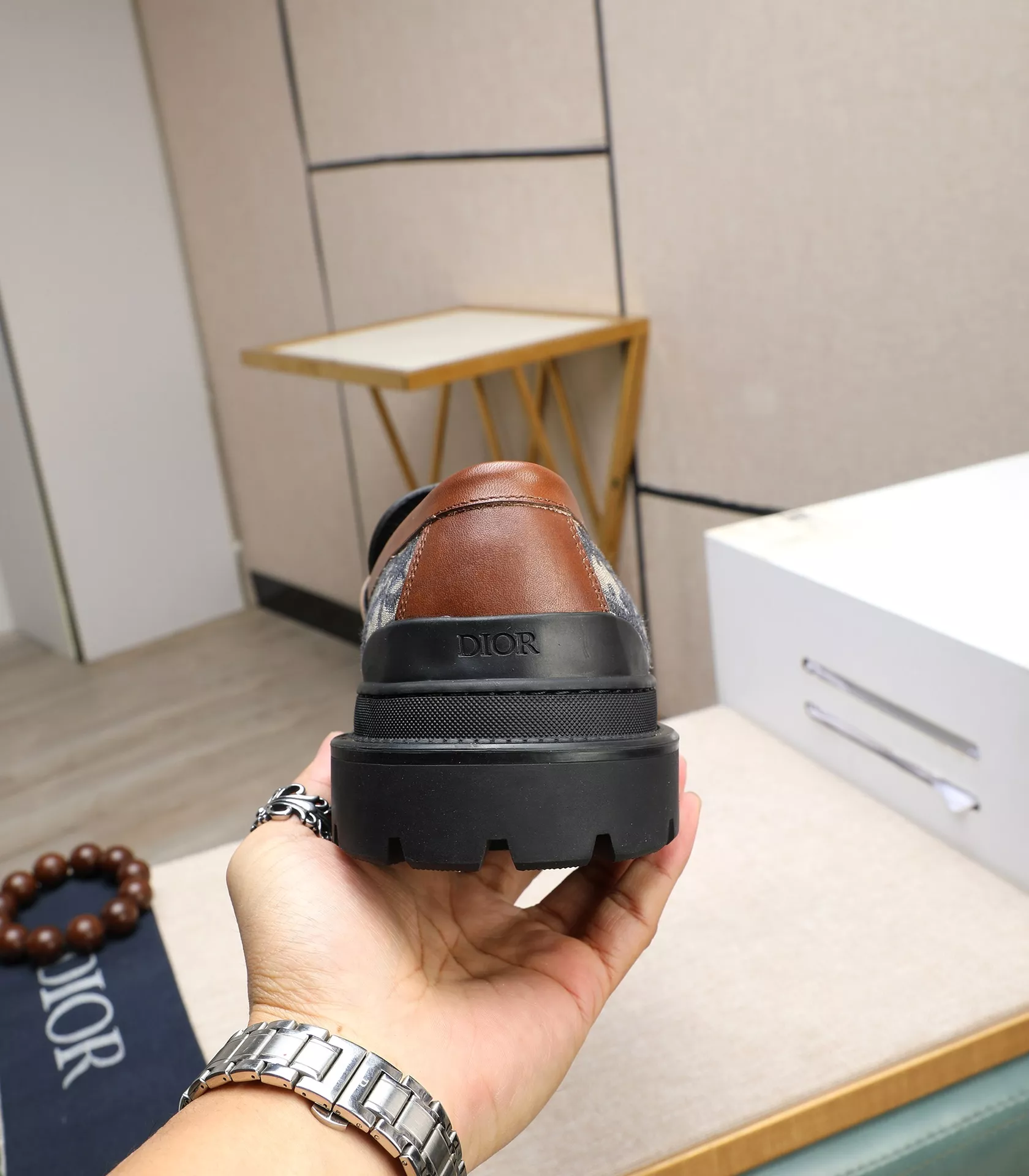 Christian Dior Leather Shoes For Men Functional 9292