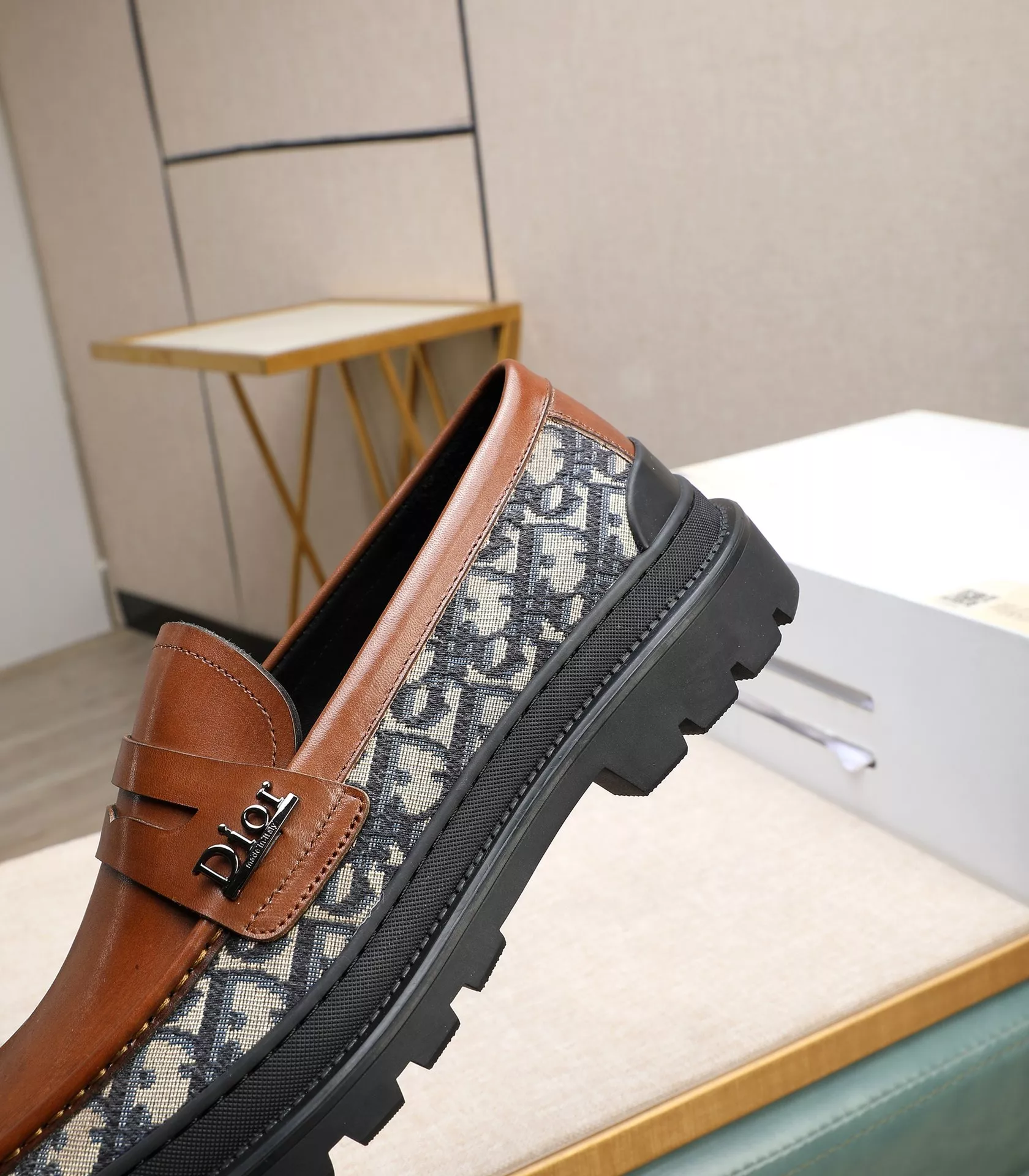Christian Dior Leather Shoes For Men Functional 9292