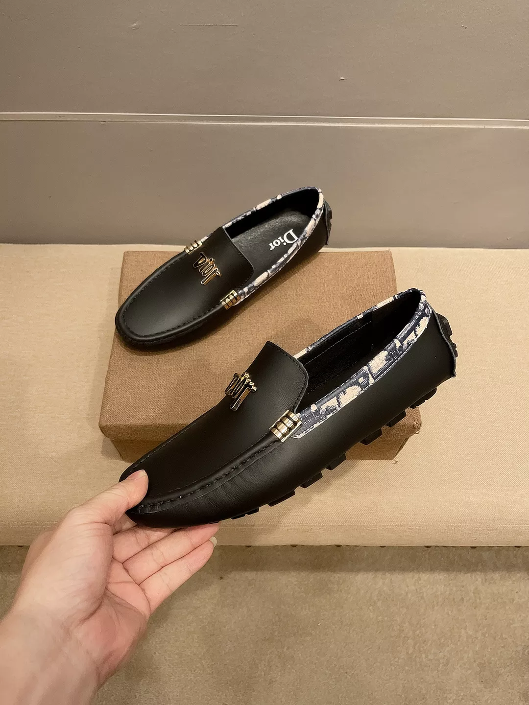 Christian Dior Leather Shoes For Men Lightweight 9759