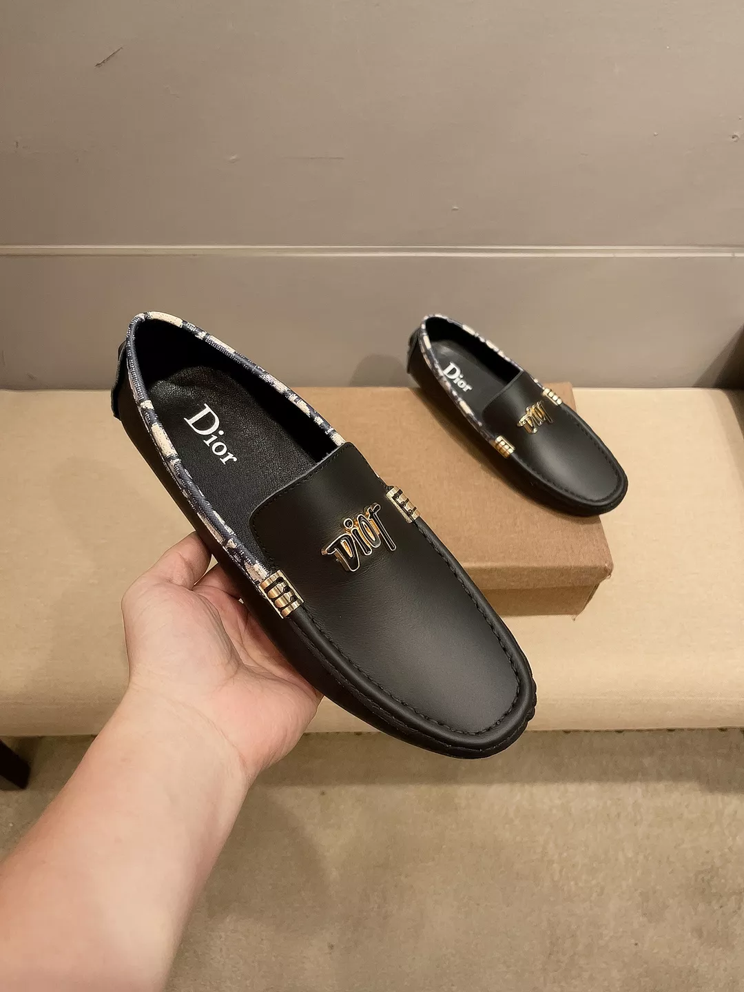 Christian Dior Leather Shoes For Men Lightweight 9759