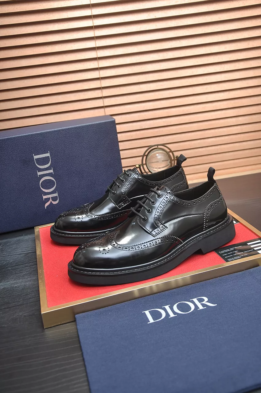 Christian Dior Leather Shoes For Men Minimalist 1150