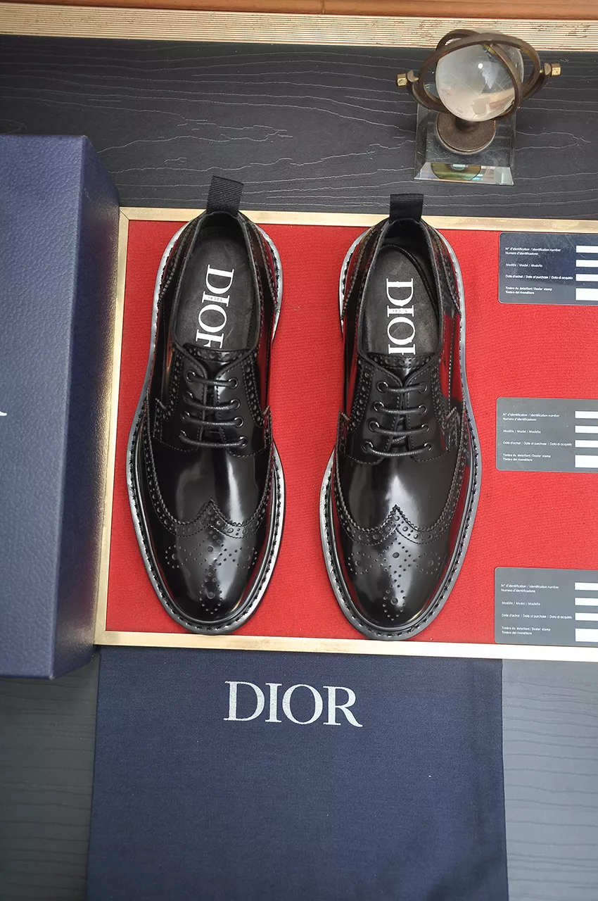 Christian Dior Leather Shoes For Men Minimalist 1150