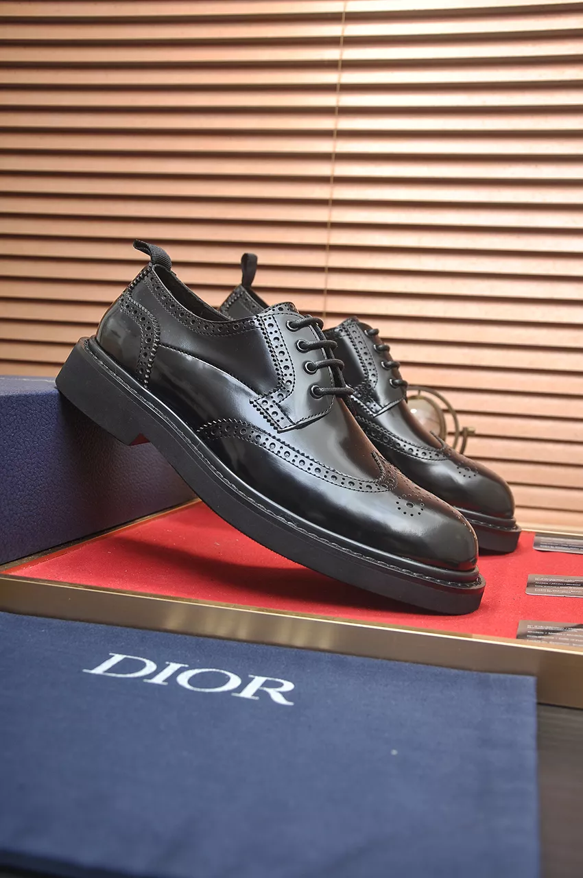 Christian Dior Leather Shoes For Men Minimalist 1150