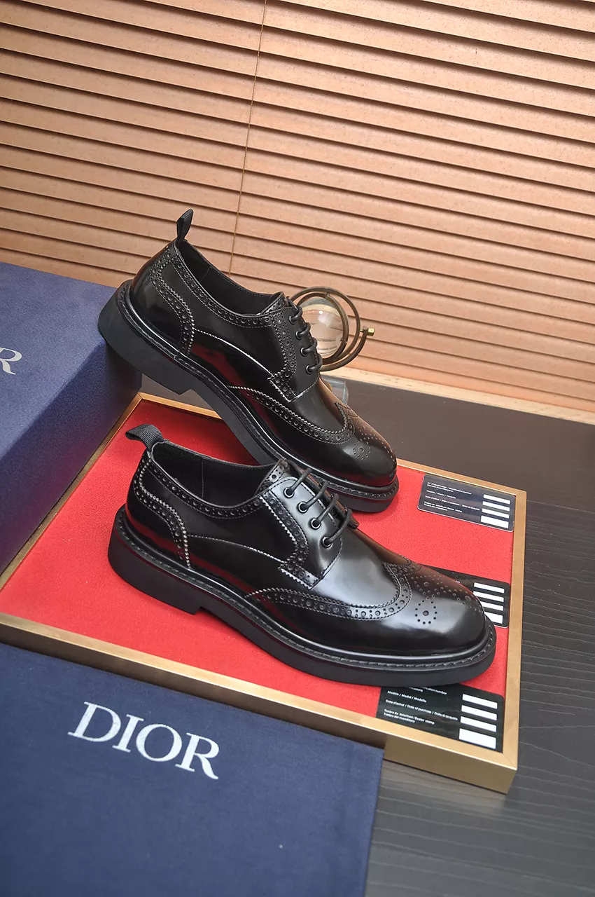 Christian Dior Leather Shoes For Men Minimalist 1150