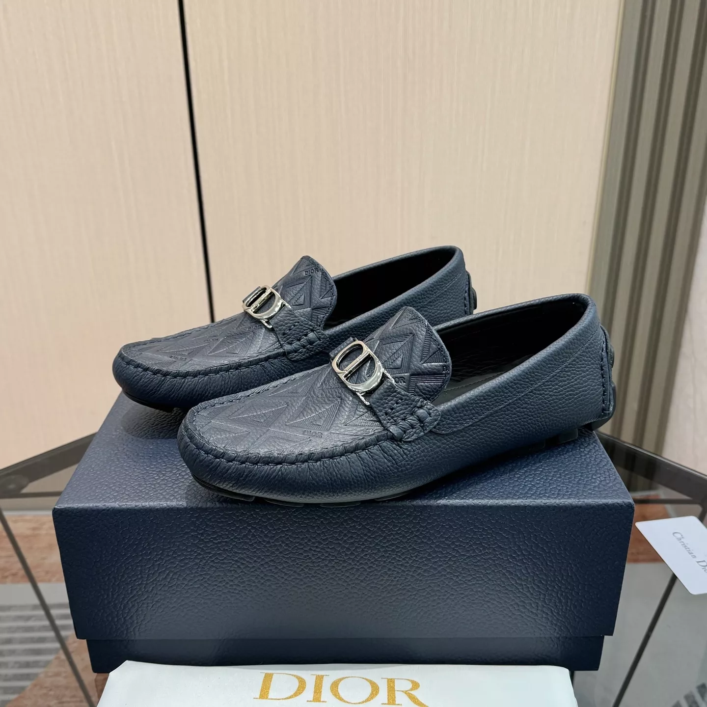 Christian Dior Leather Shoes For Men Practical 4187