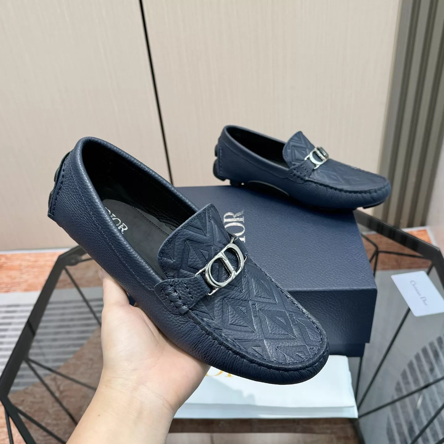 Christian Dior Leather Shoes For Men Practical 4187