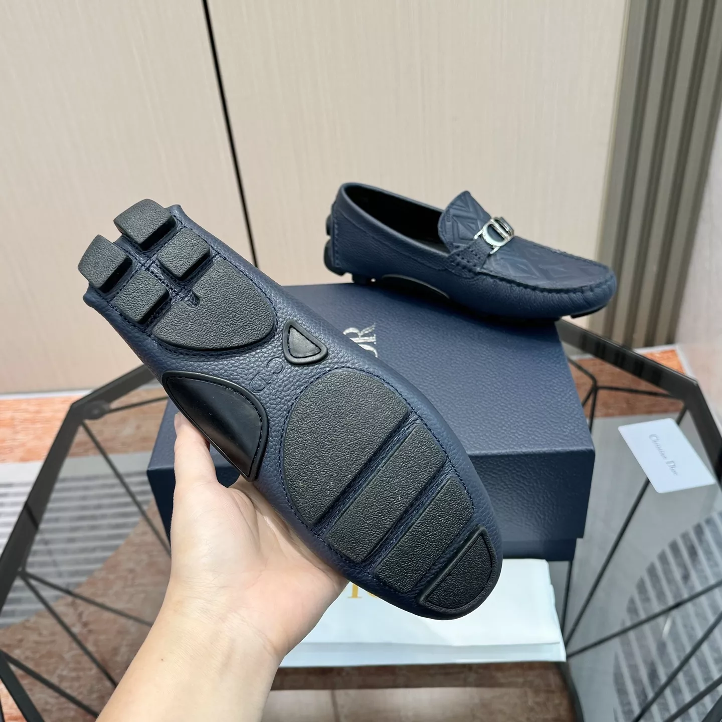 Christian Dior Leather Shoes For Men Practical 4187