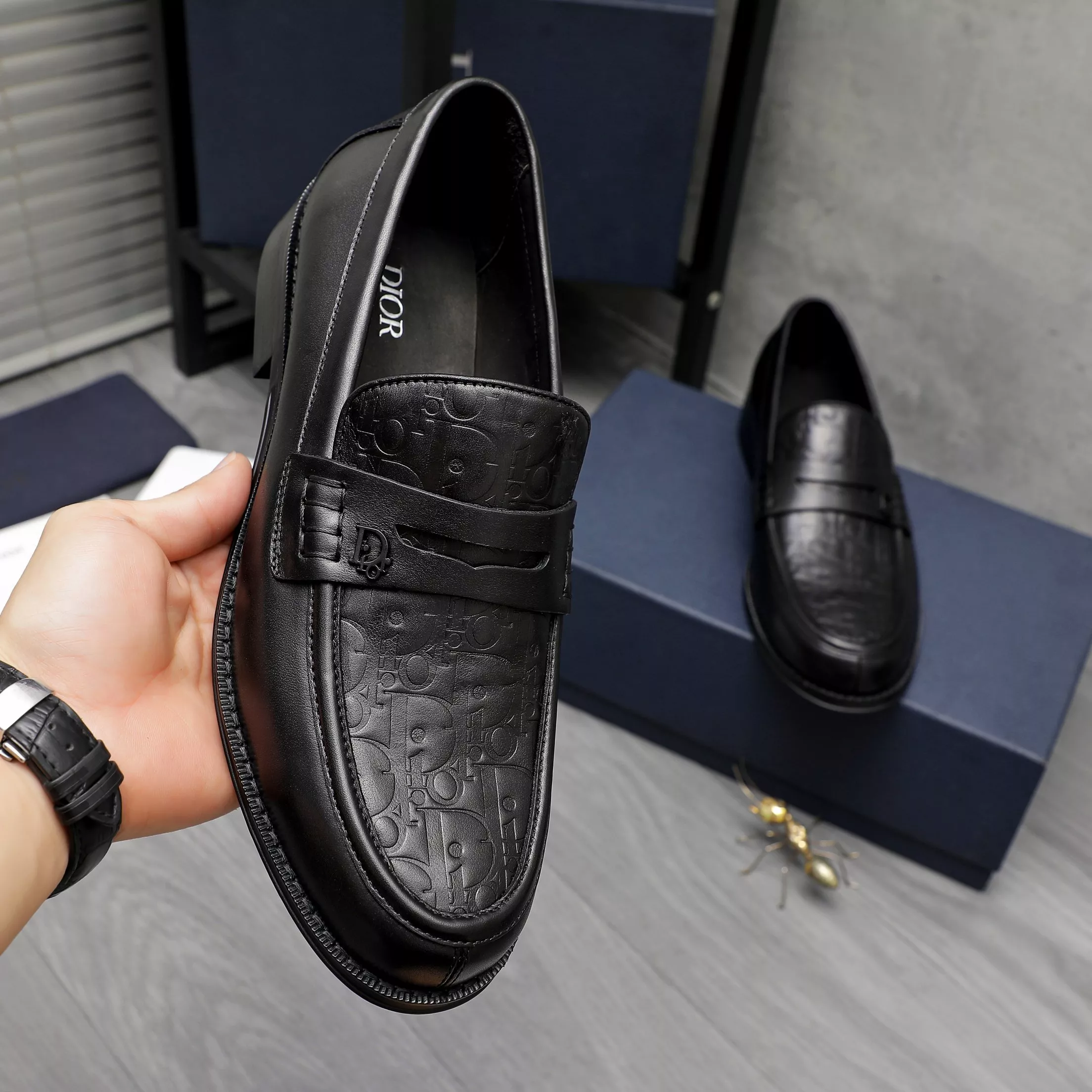 Christian Dior Leather Shoes For Men Practical 580