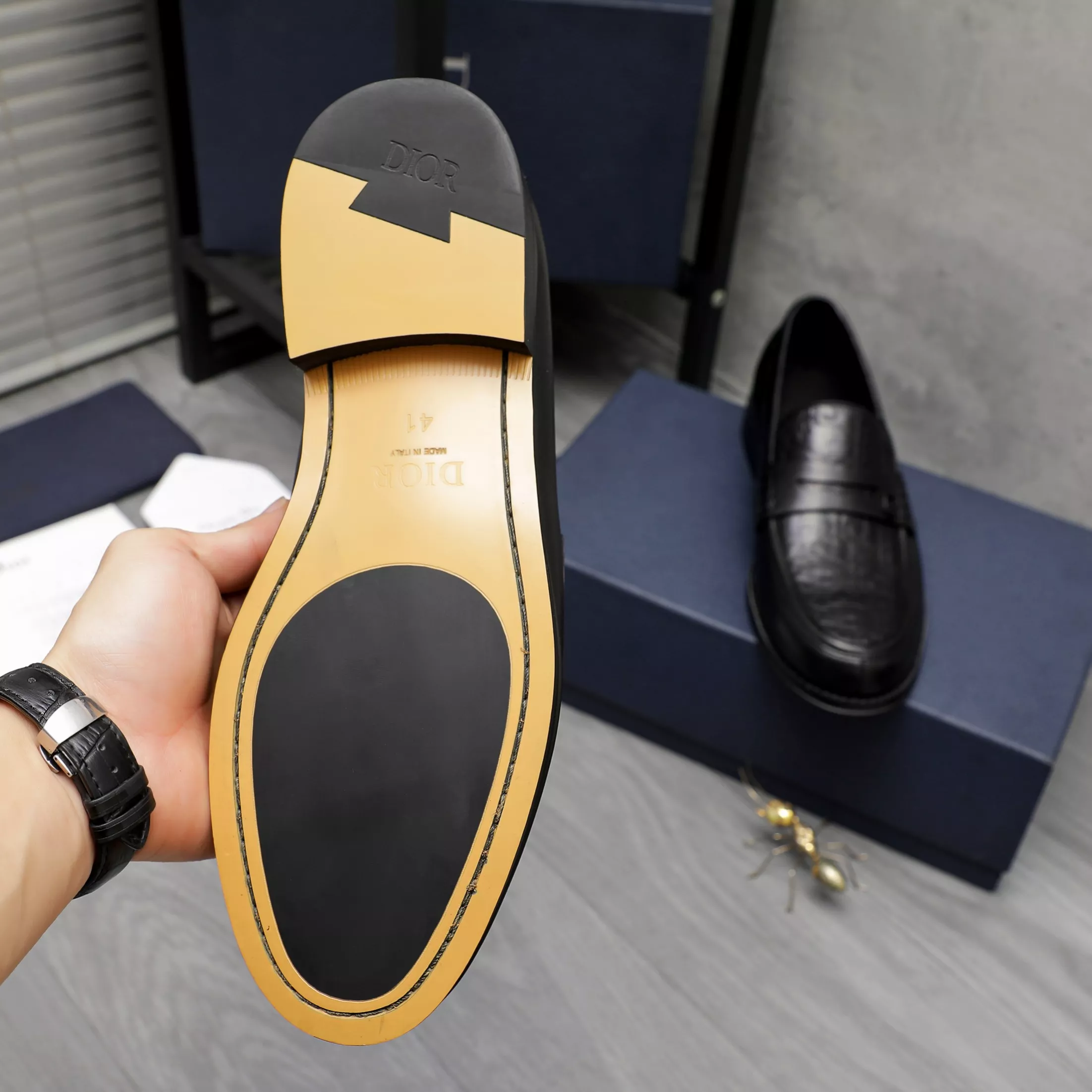Christian Dior Leather Shoes For Men Practical 580