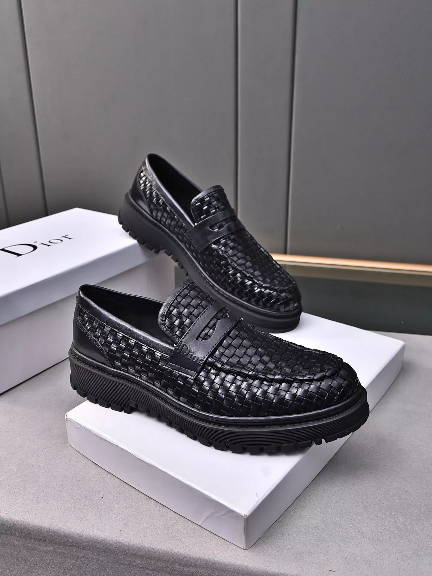 Christian Dior Leather Shoes For Men Refined 4329