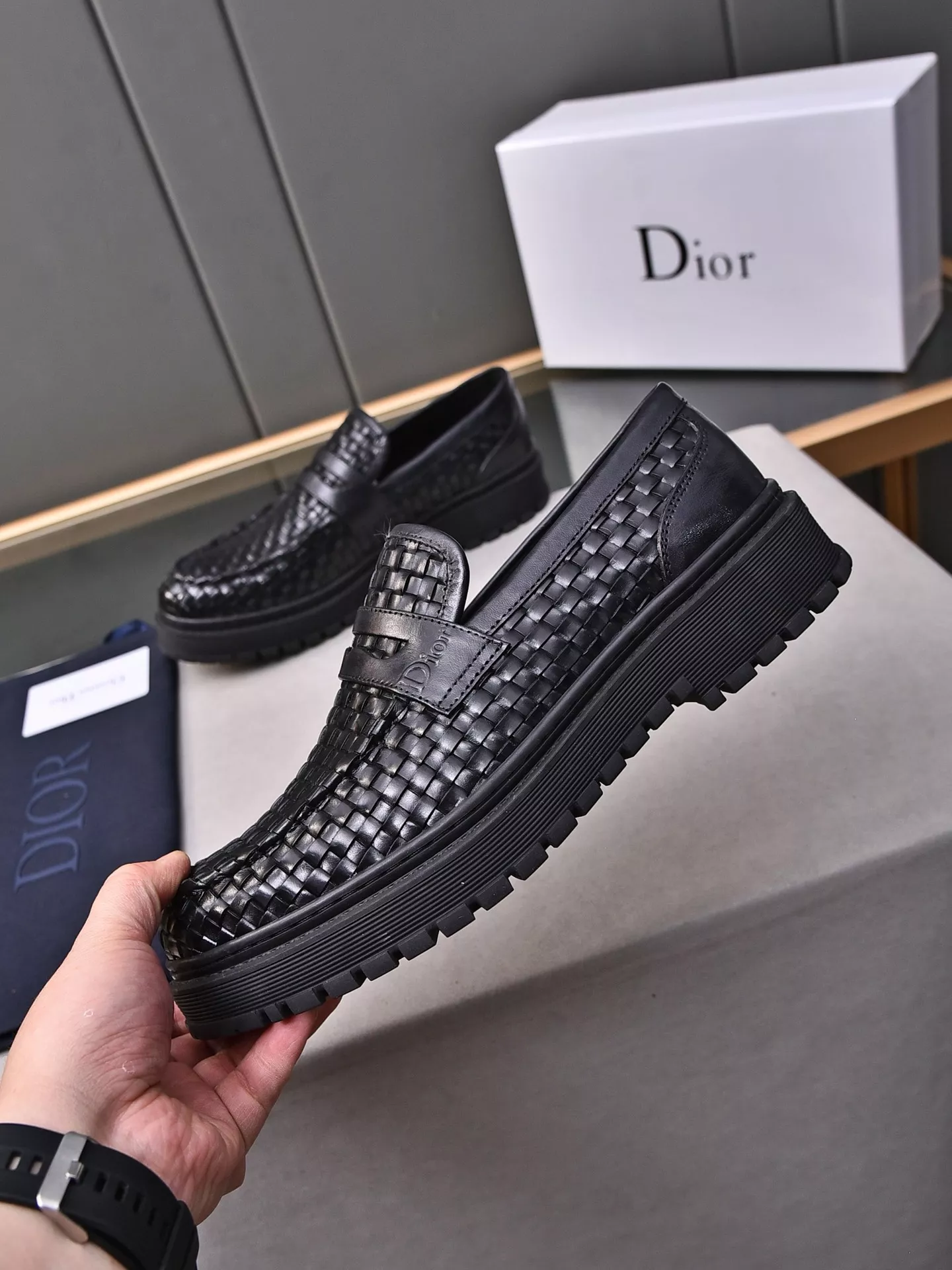 Christian Dior Leather Shoes For Men Refined 4329