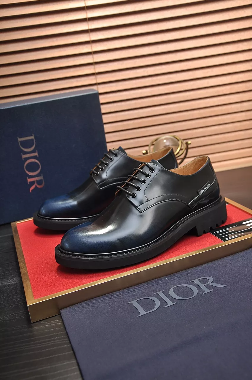 Christian Dior Leather Shoes For Men Resilient 1212