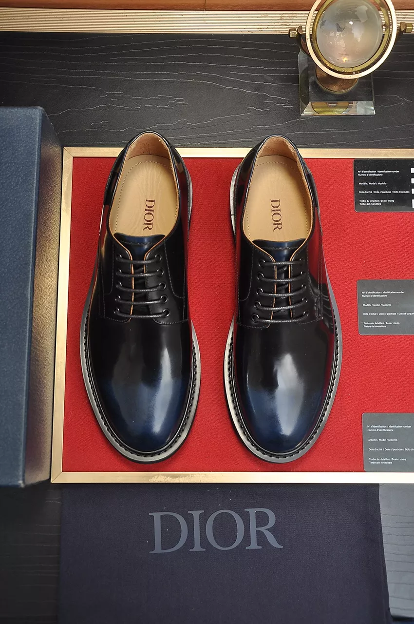 Christian Dior Leather Shoes For Men Resilient 1212