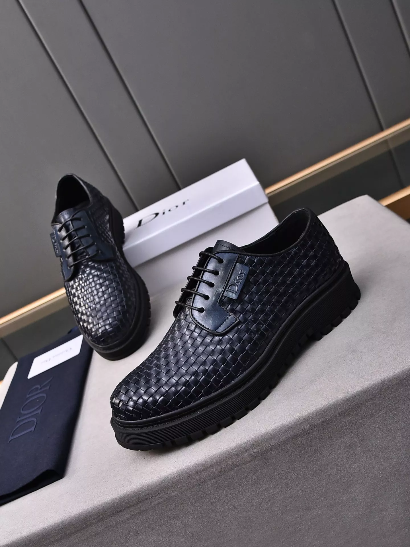 Christian Dior Leather Shoes For Men Sleek 9200