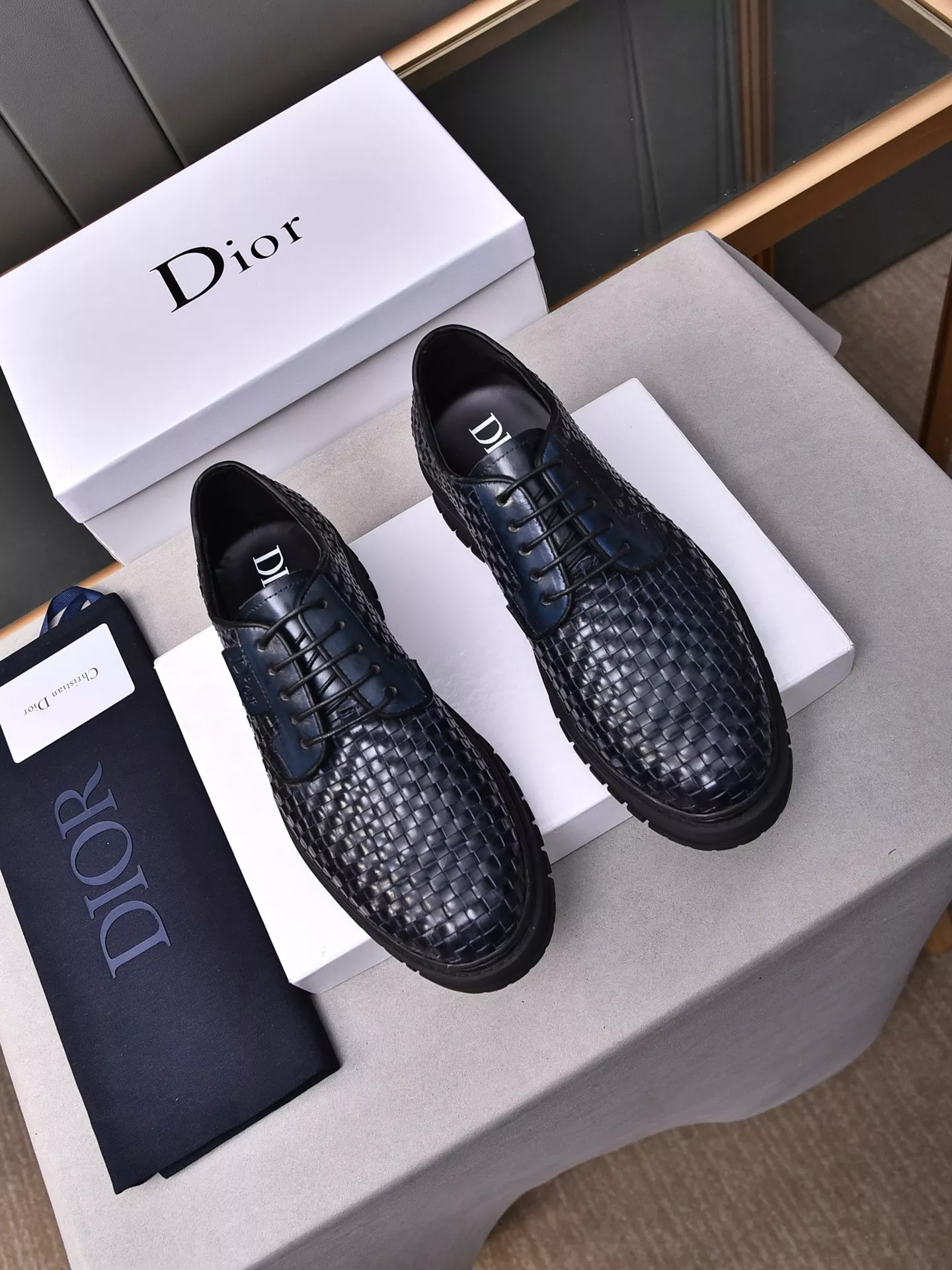 Christian Dior Leather Shoes For Men Sleek 9200