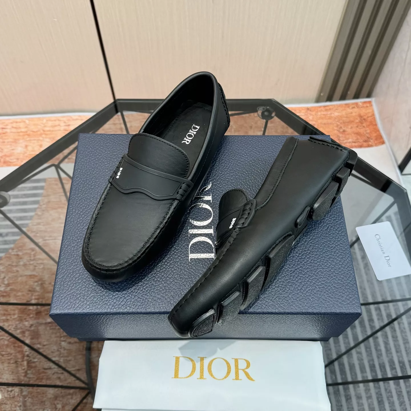 Christian Dior Leather Shoes For Men Stylish 3354