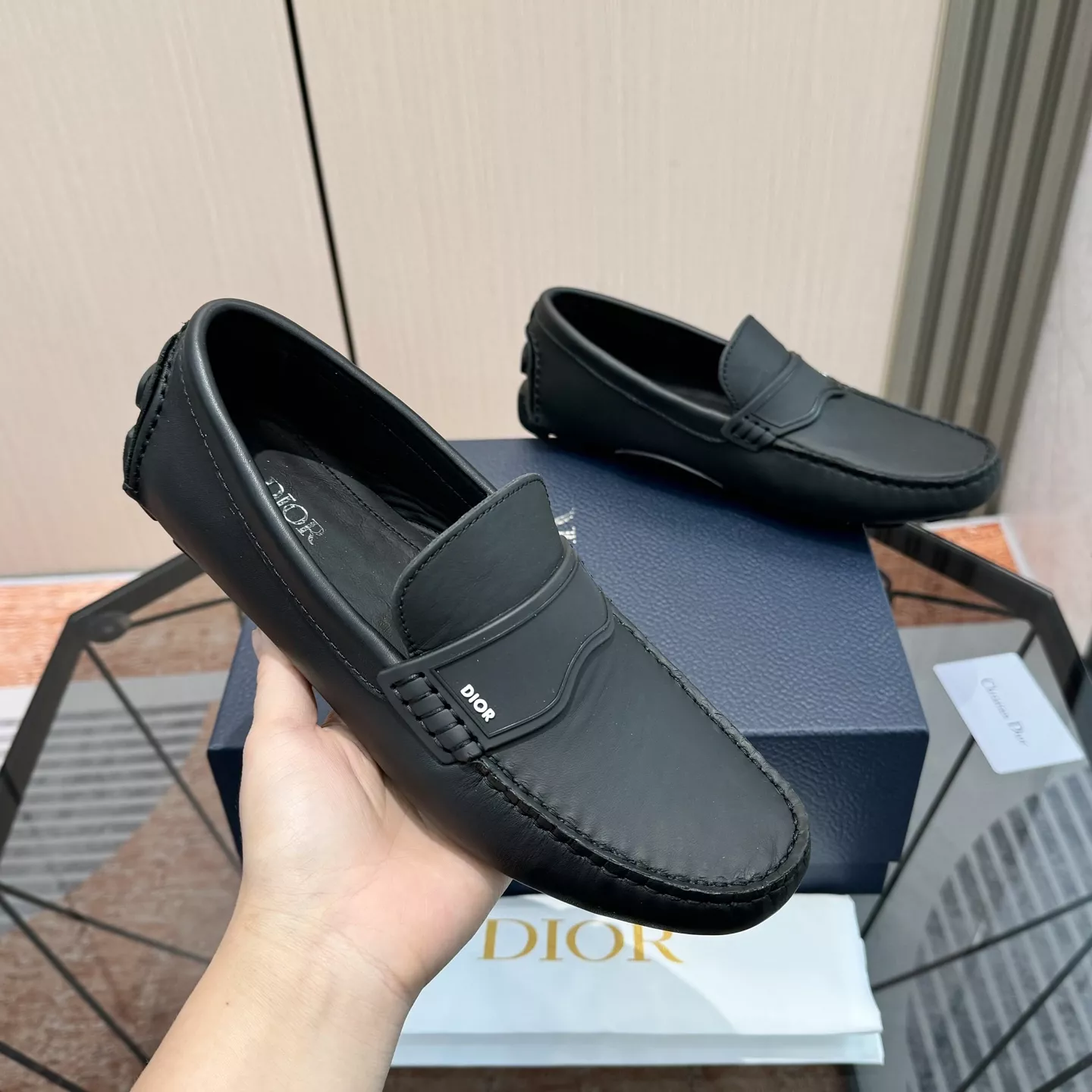 Christian Dior Leather Shoes For Men Stylish 3354