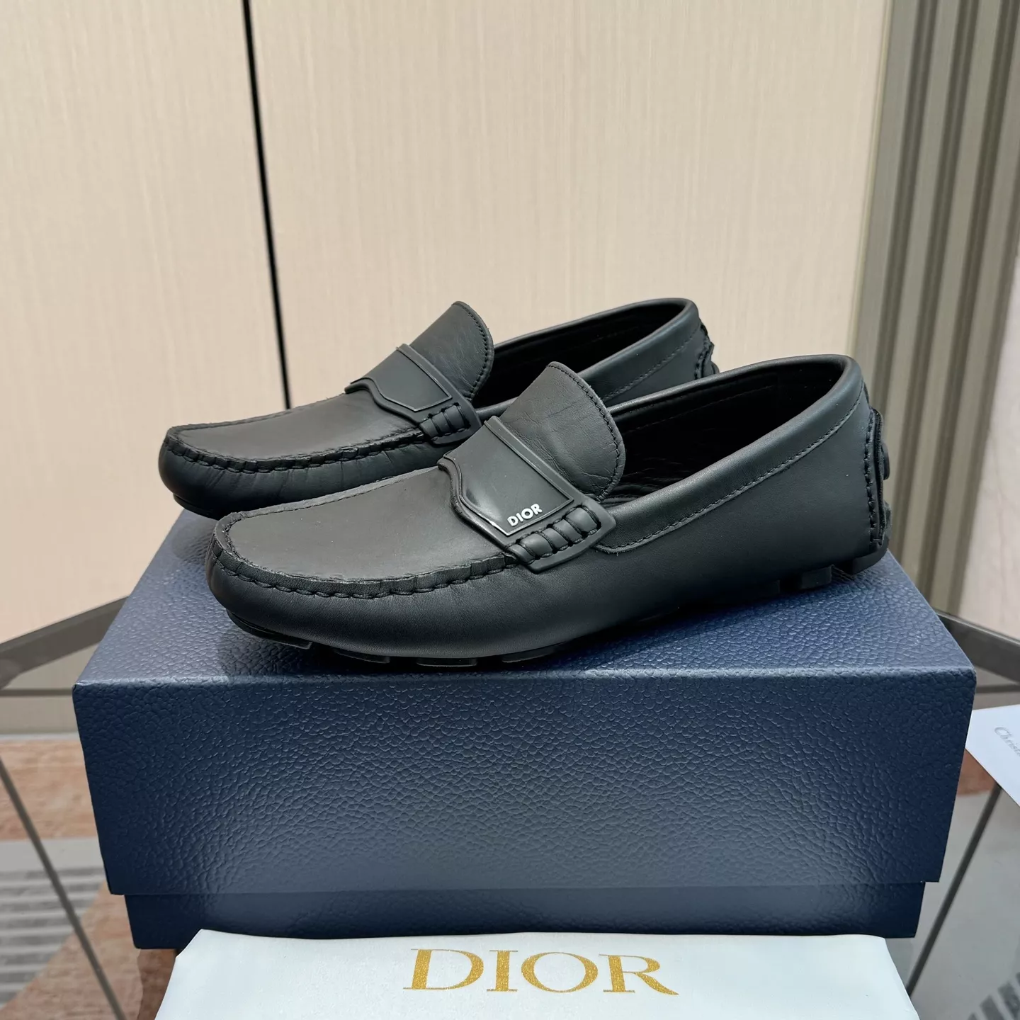 Christian Dior Leather Shoes For Men Stylish 3354