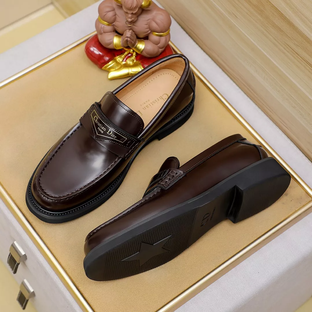 Christian Dior Leather Shoes For Men Trendy 6400