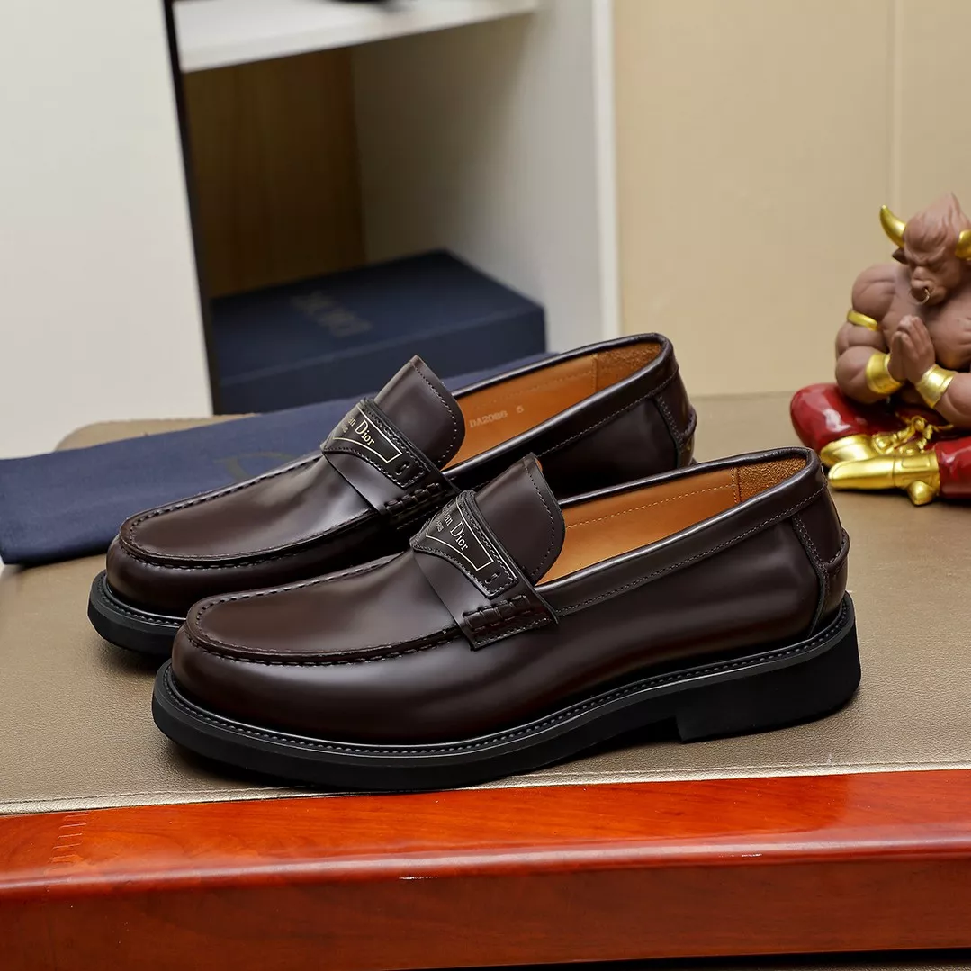 Christian Dior Leather Shoes For Men Trendy 6400