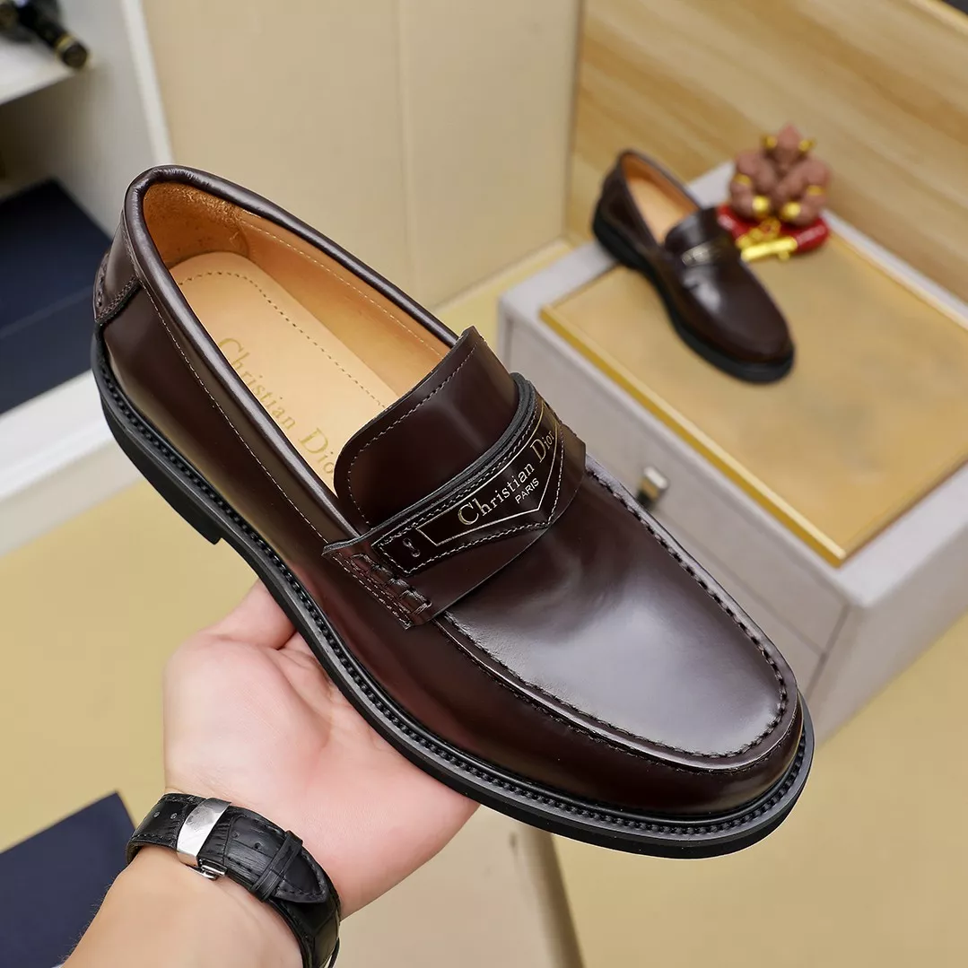 Christian Dior Leather Shoes For Men Trendy 6400