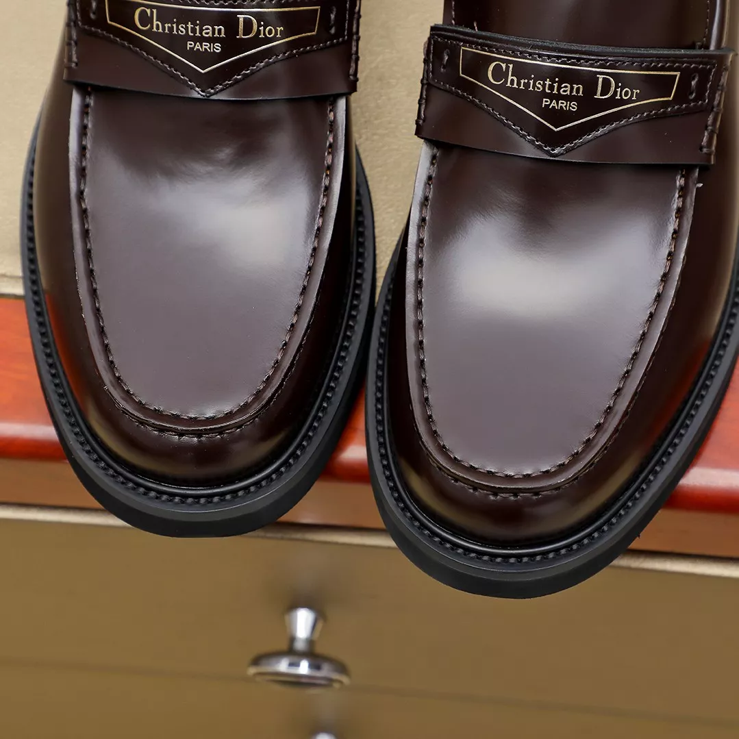 Christian Dior Leather Shoes For Men Trendy 6400