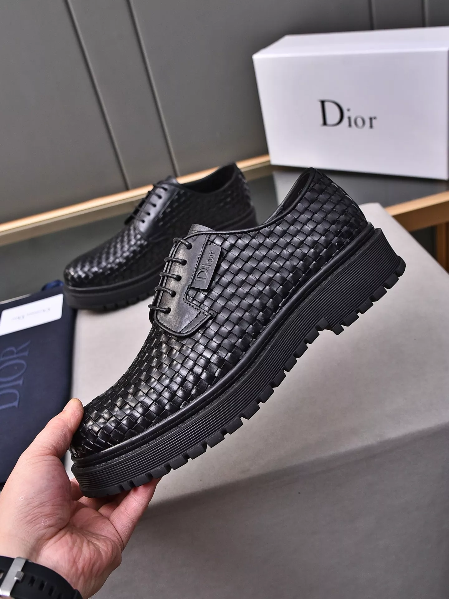 Christian Dior Leather Shoes For Men Unique 5168