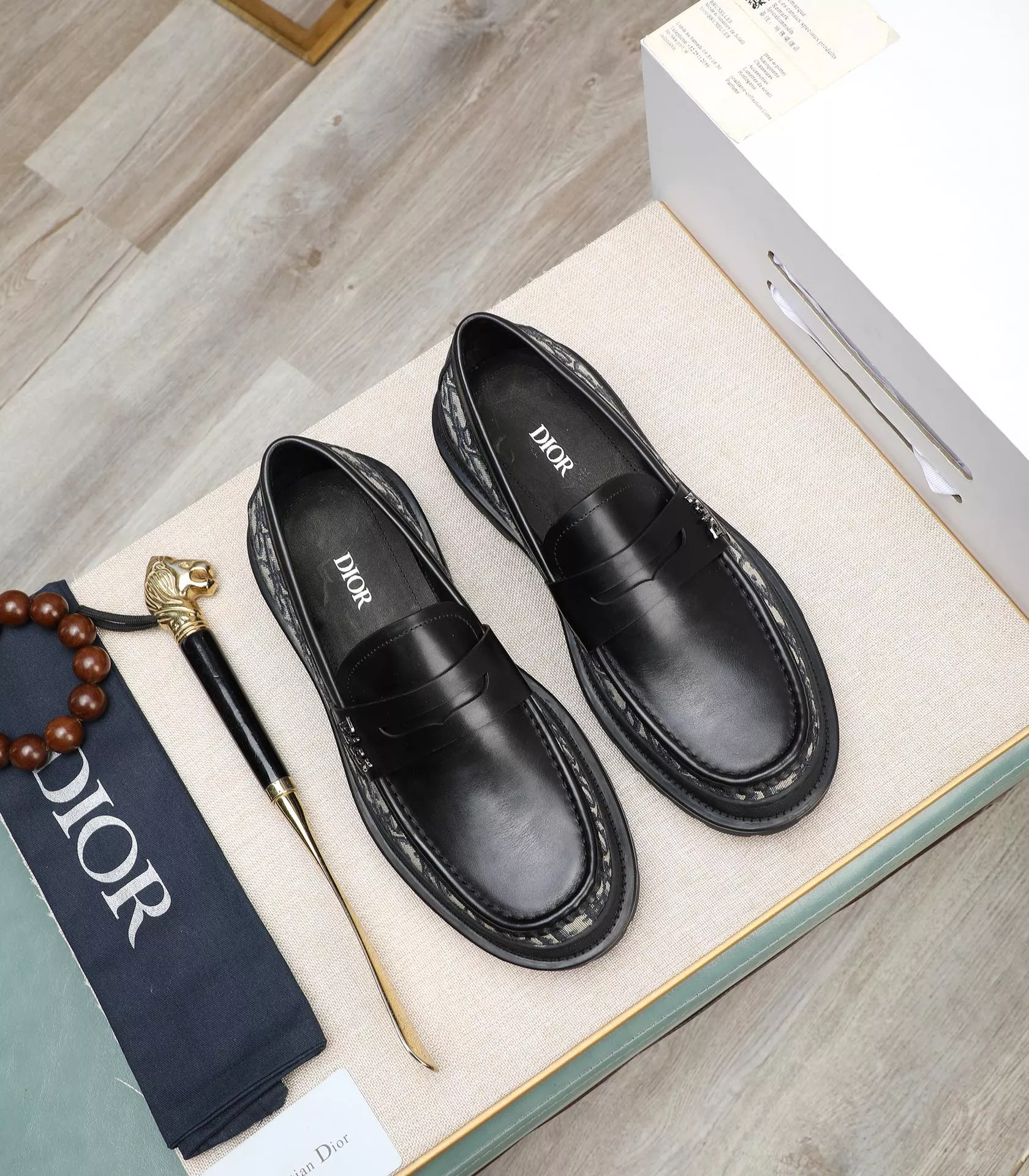 Christian Dior Leather Shoes For Men Versatile 8800