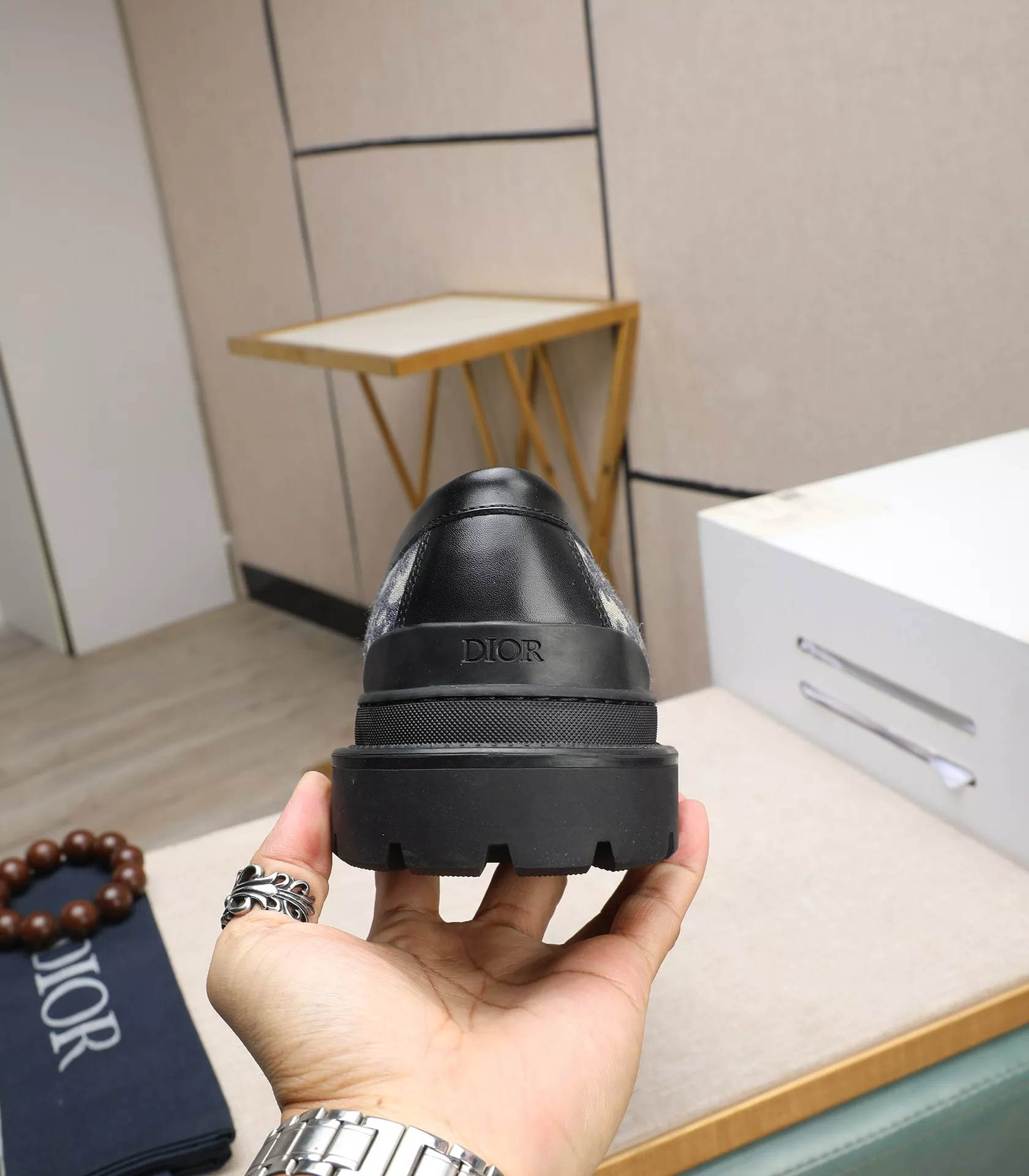 Christian Dior Leather Shoes For Men Versatile 8800