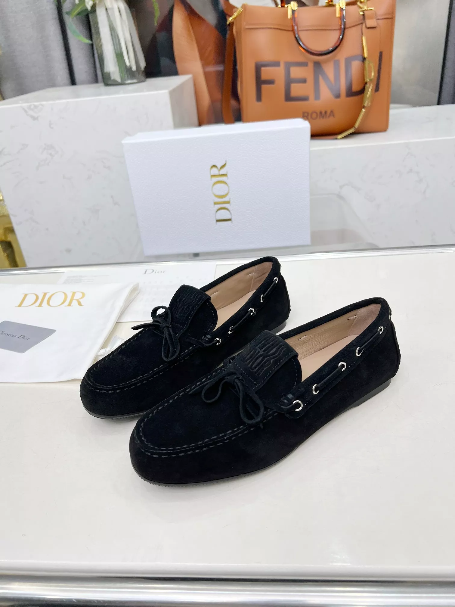 Christian Dior Leather Shoes For Women Practical 4752