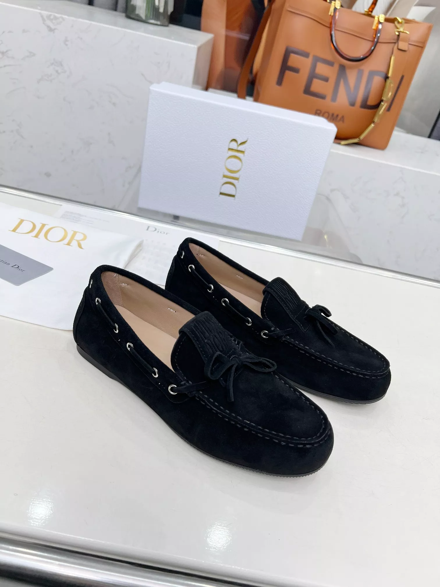 Christian Dior Leather Shoes For Women Practical 4752