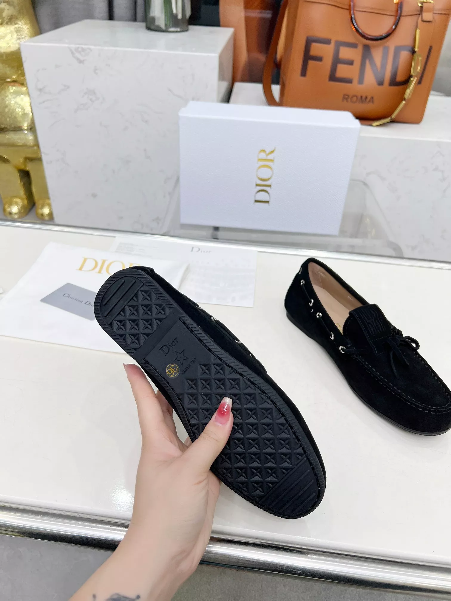 Christian Dior Leather Shoes For Women Practical 4752