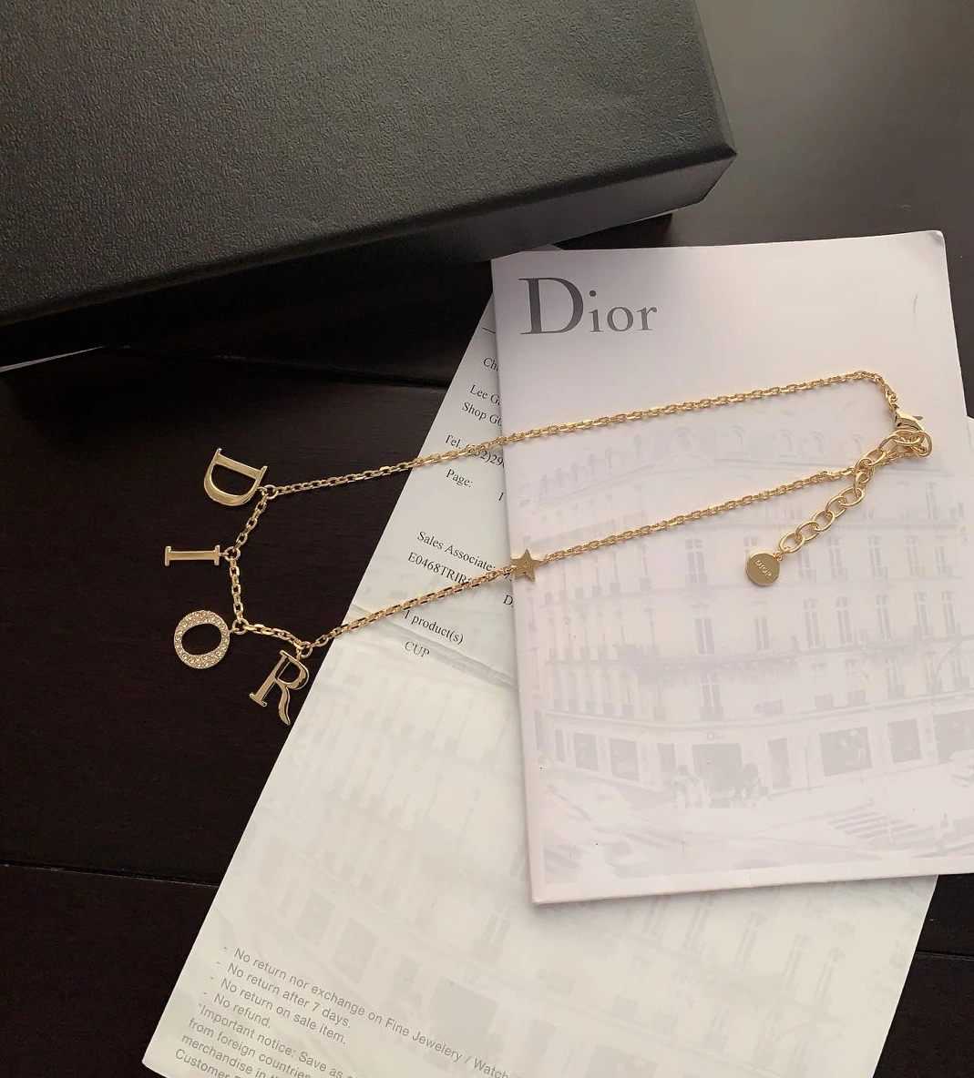 Christian Dior Necklace For Unisex Trendsetting 5175