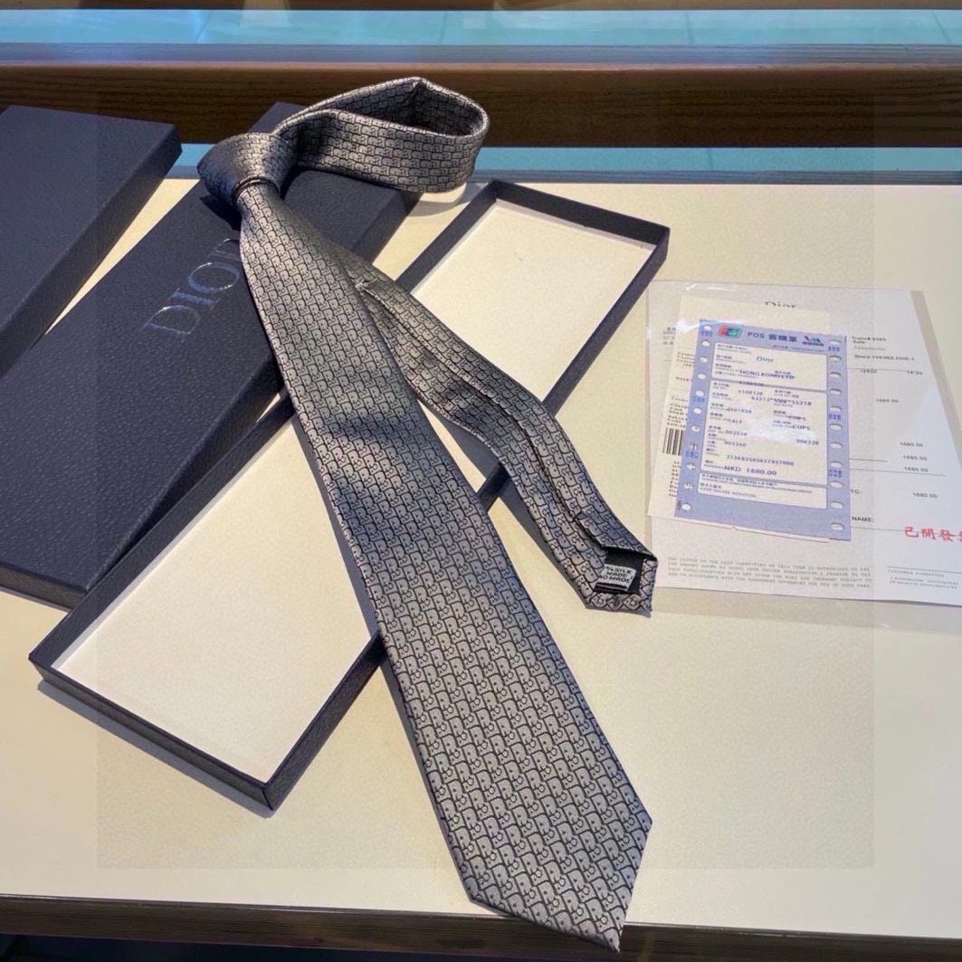 Christian Dior Necktie For Men Versatile 9665