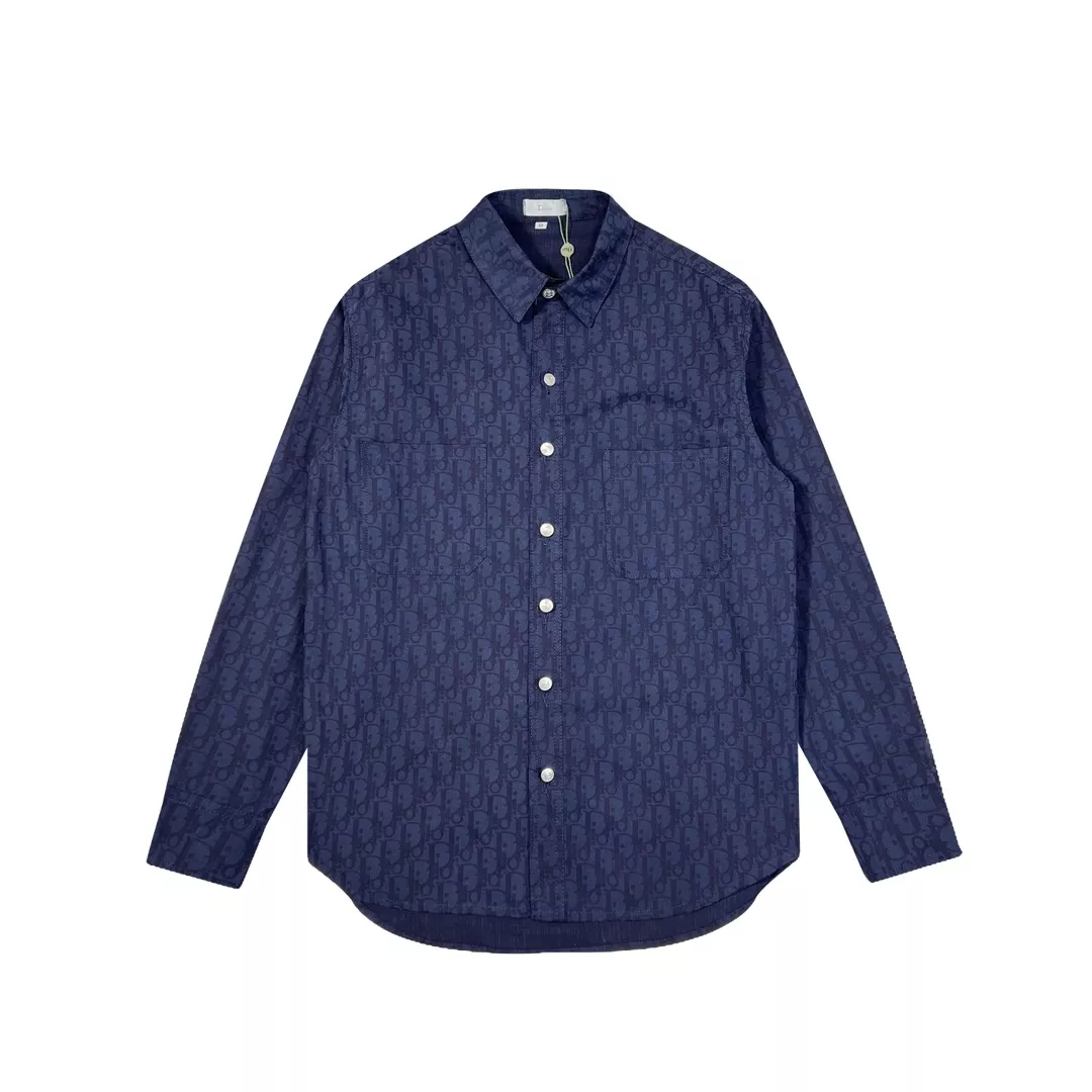 Christian Dior Shirts Long Sleeved For Men Flexible 4050