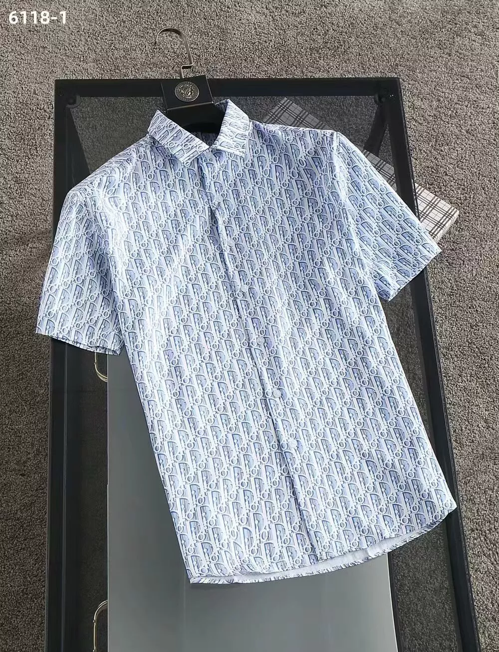 Christian Dior Shirts Short Sleeved For Men Breathable 7348