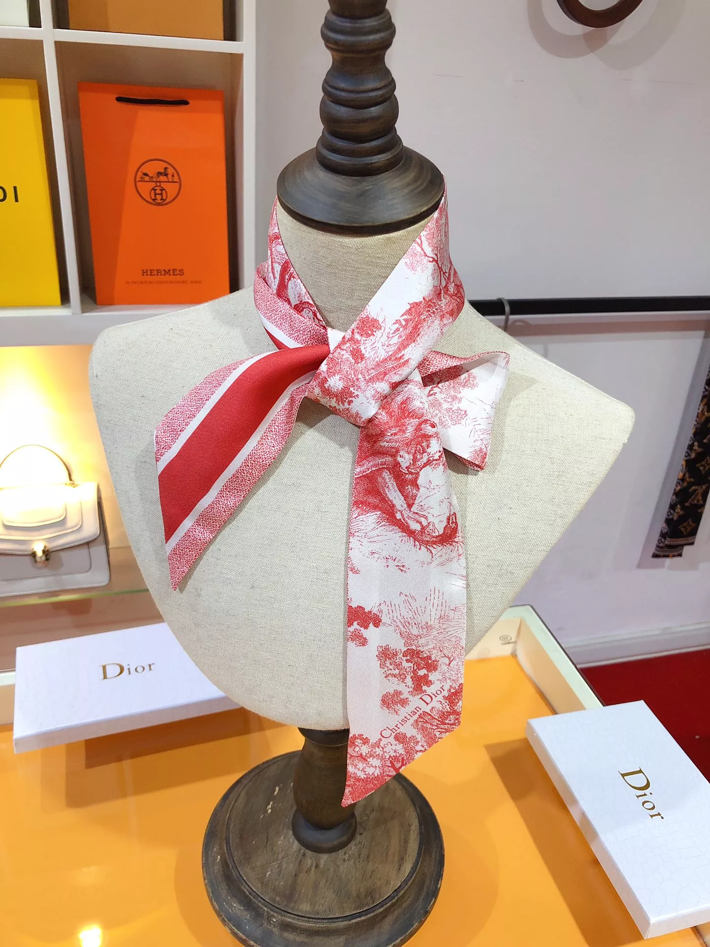 Christian Dior Silk Scarf Bold 4469
